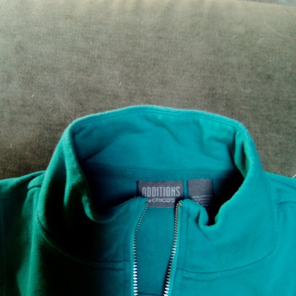 Chico's Additions Cotton Stretch Knit Vest and Pants Outfit Chico's 1 M/L - Picture 2 of 4